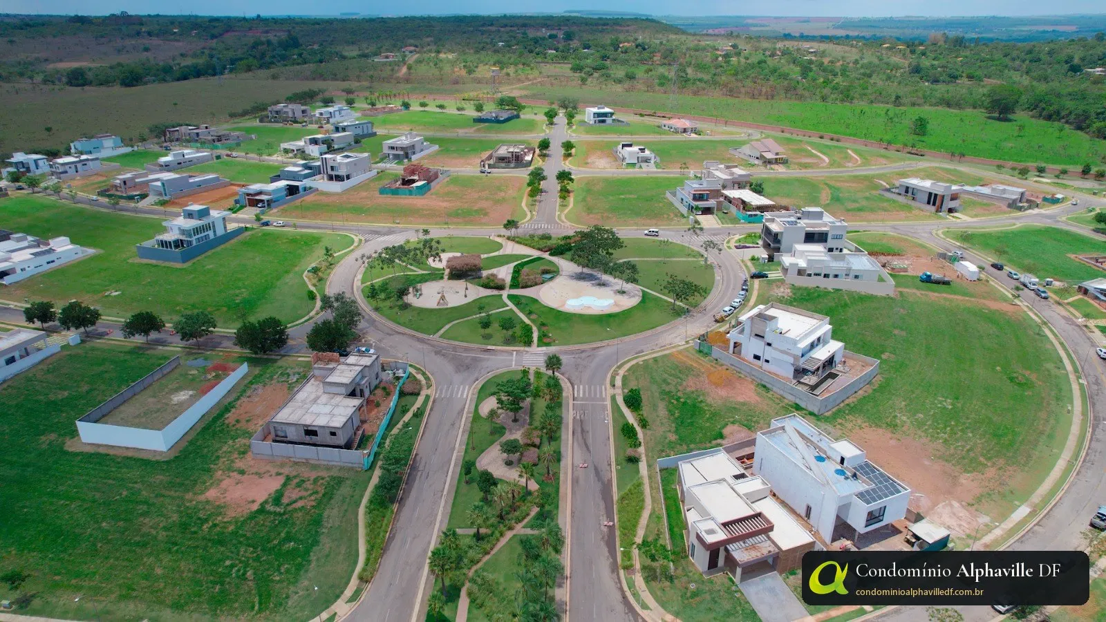 Lote no Condomínio Alphaville Brasília pronto para construir com infraestrutura completa